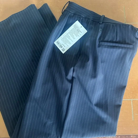 lululemon athletica Black Pinstripe Wide Leg Pants - Picture 5 of 6